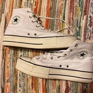 platform white converse womens 10